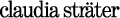 Rated 4.1 the Claudia Sträter logo