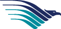 Rated 4.9 the Garuda Indonesia logo
