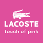 Rated 5.4 the Lacoste Touch of Pink logo